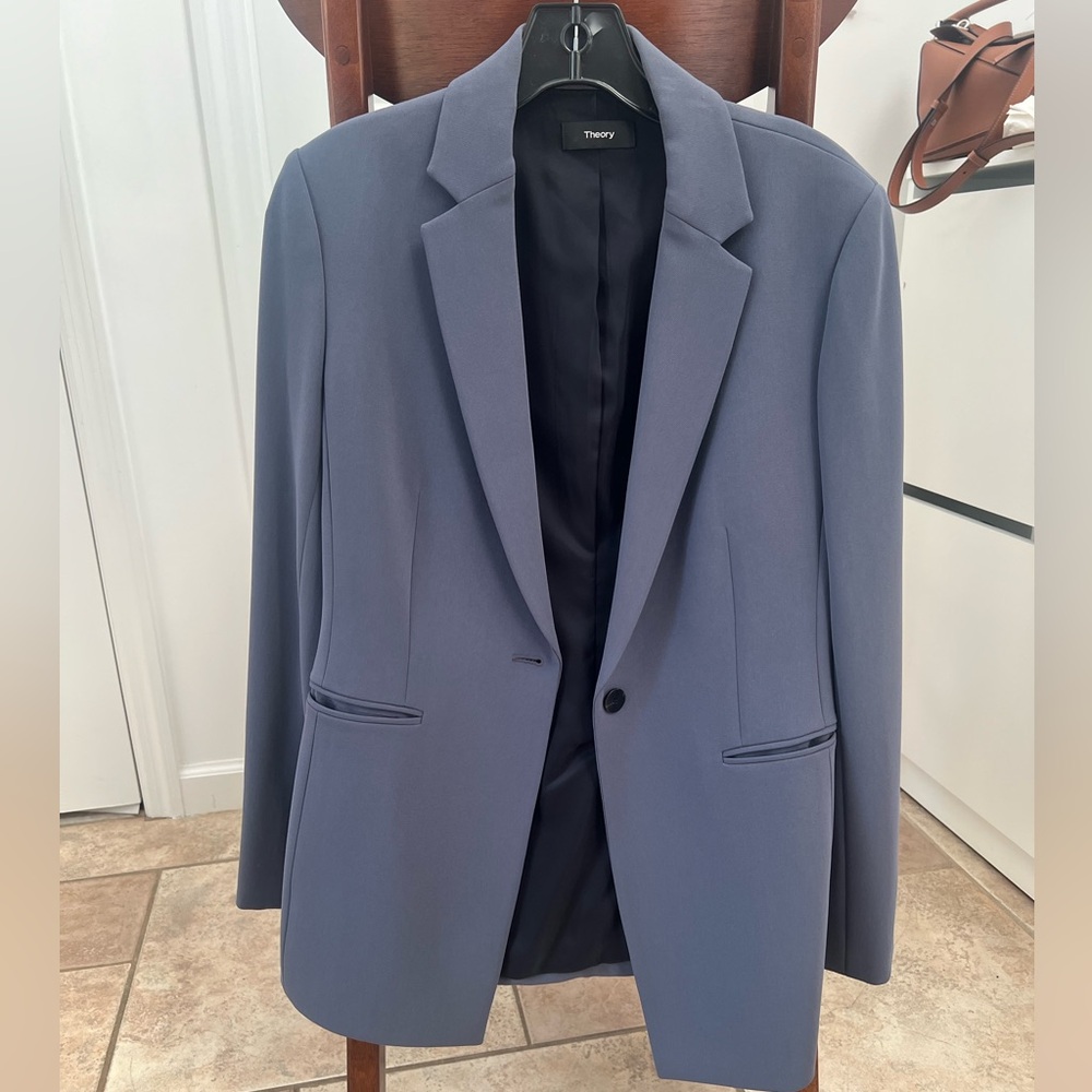 Theory Blue Suit Jacket size 2